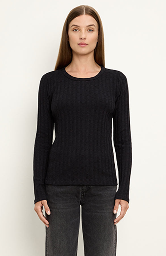 MIREYA LONG SLEEVE CREW TEE