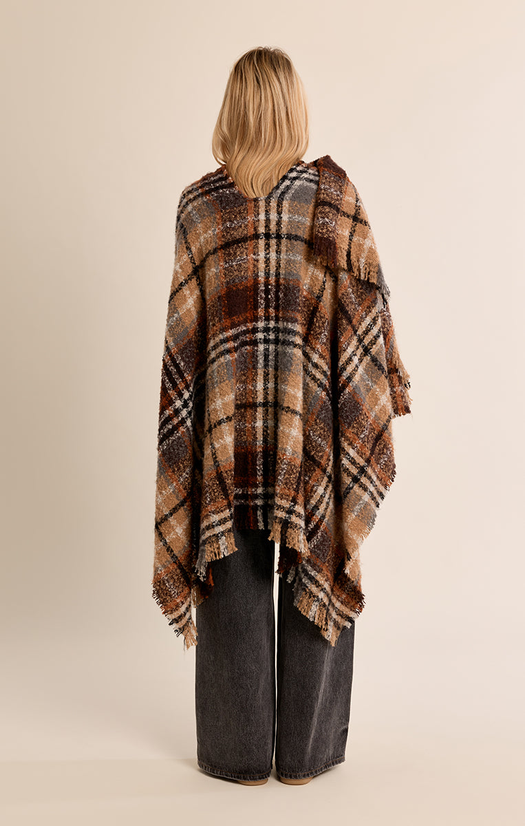 LADIES WOVEN PONCHO