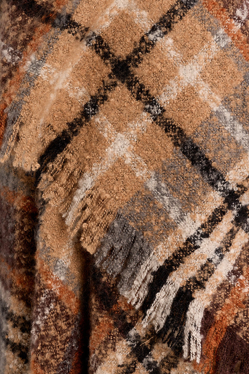 LADIES WOVEN PONCHO