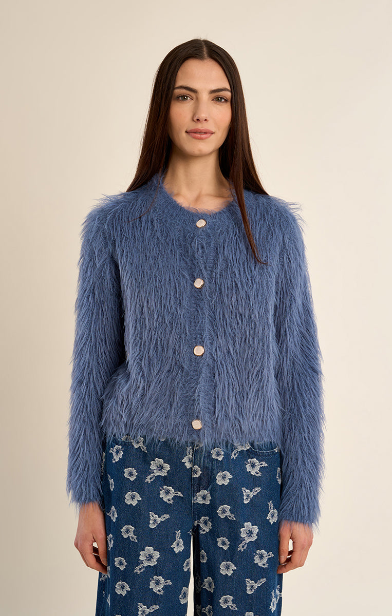 LADIES KNITTED CARDIGAN