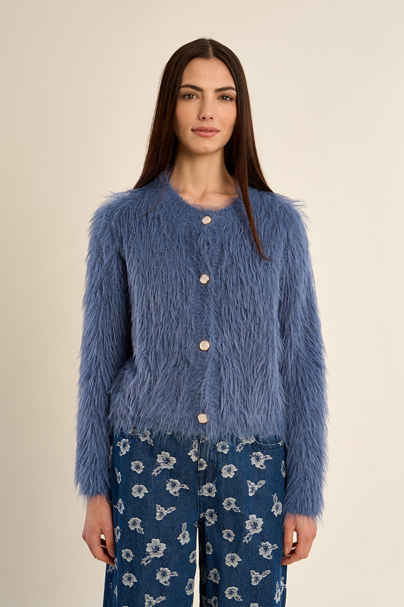 LADIES KNITTED CARDIGAN