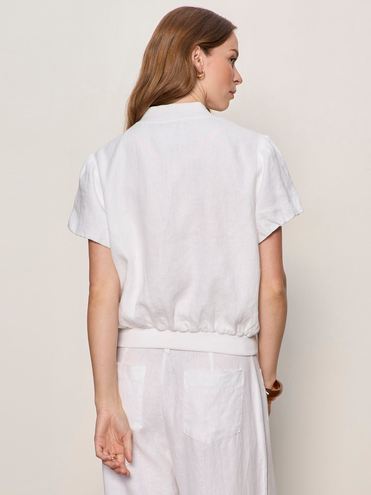 EVERLY LINEN BOMBER