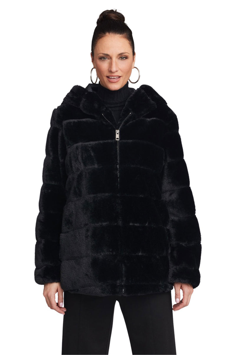 Carre Noir- Faux Fur Puffer Jacket – ENAZ