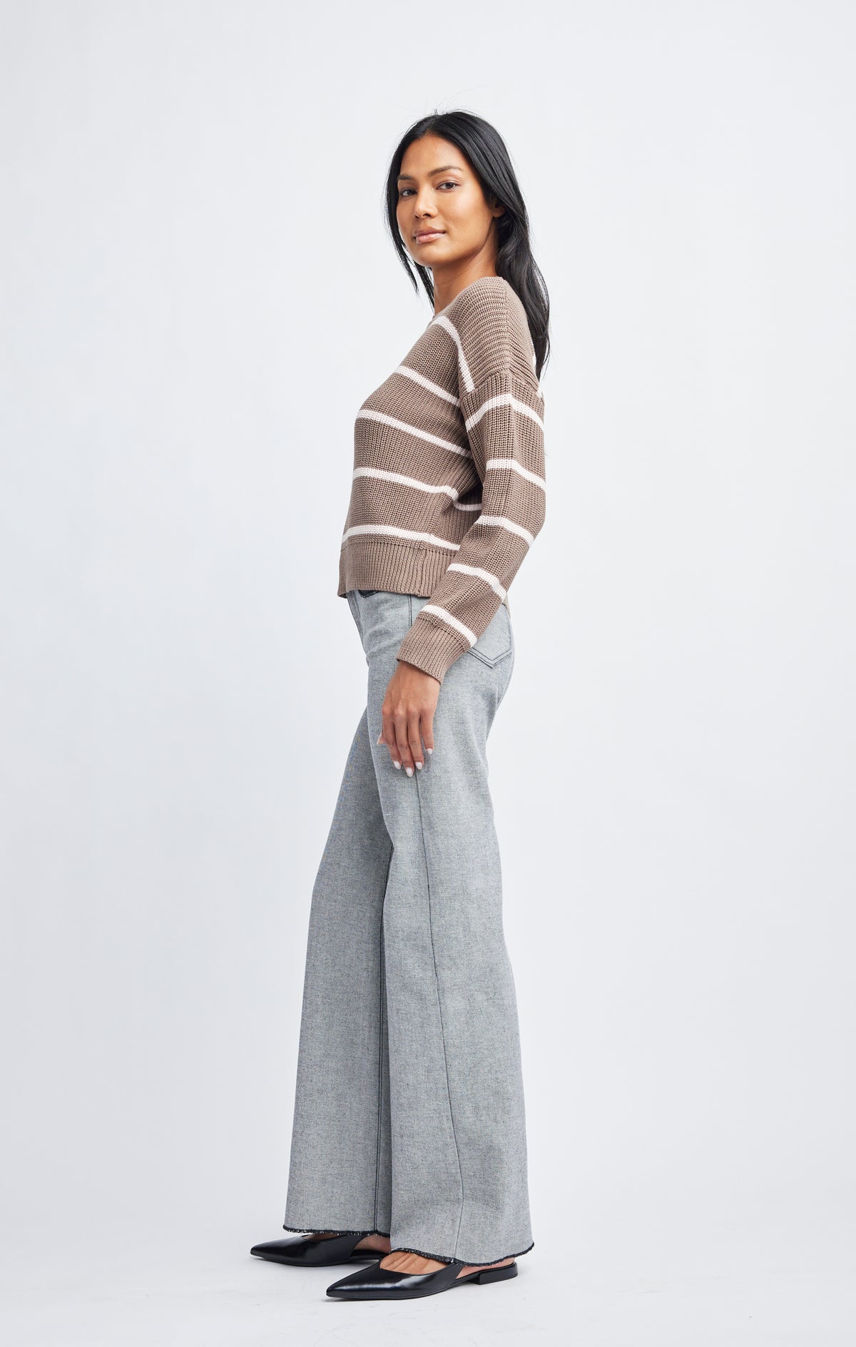 Siobhán, Crew L/S Crop Sweater