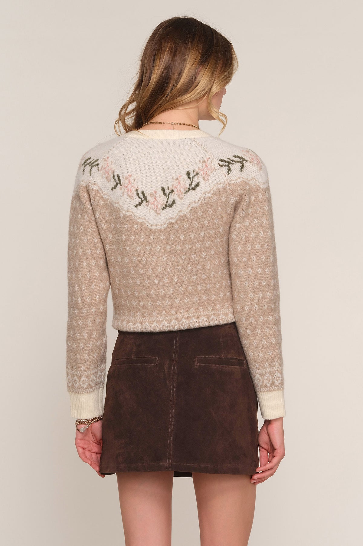 jina suede skirt