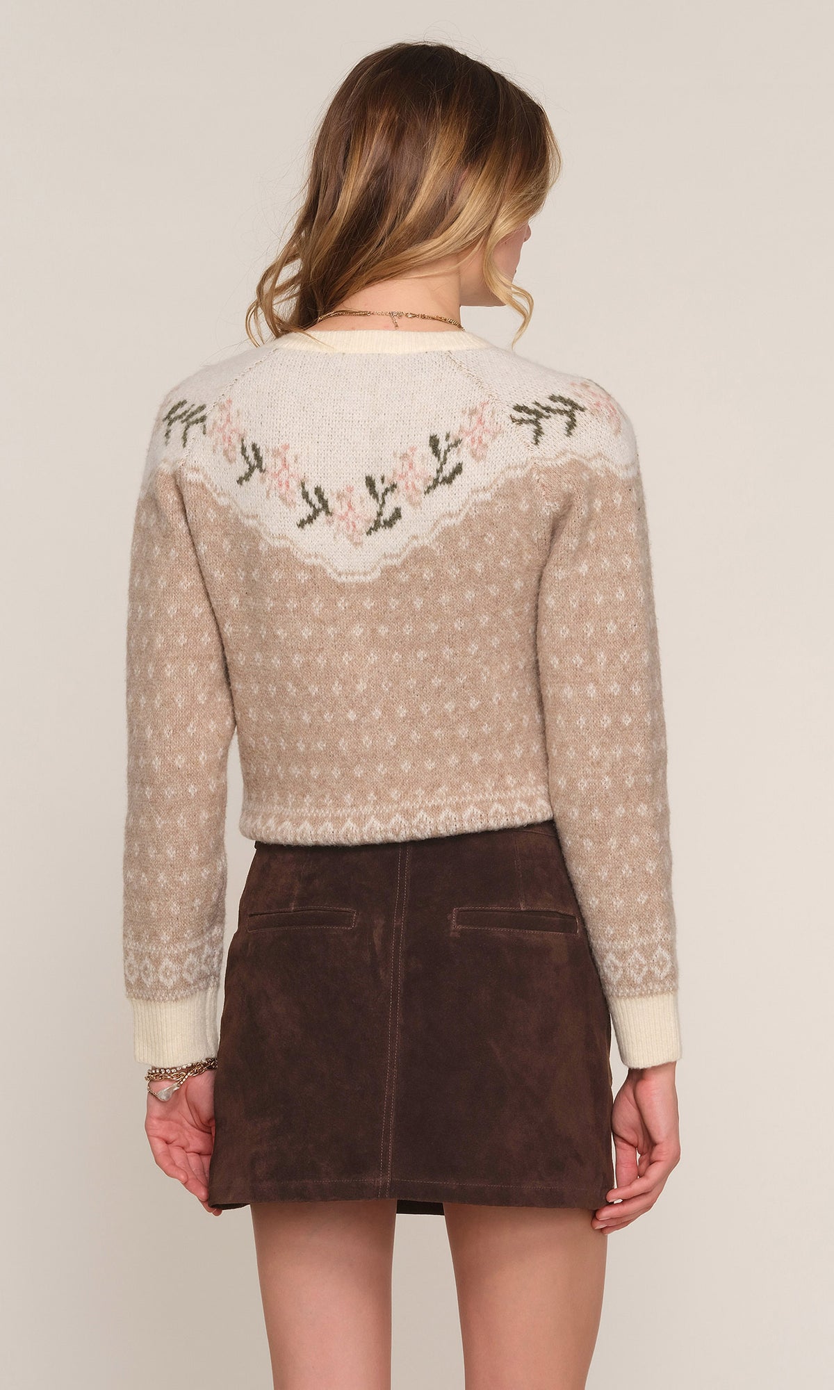 jina suede skirt