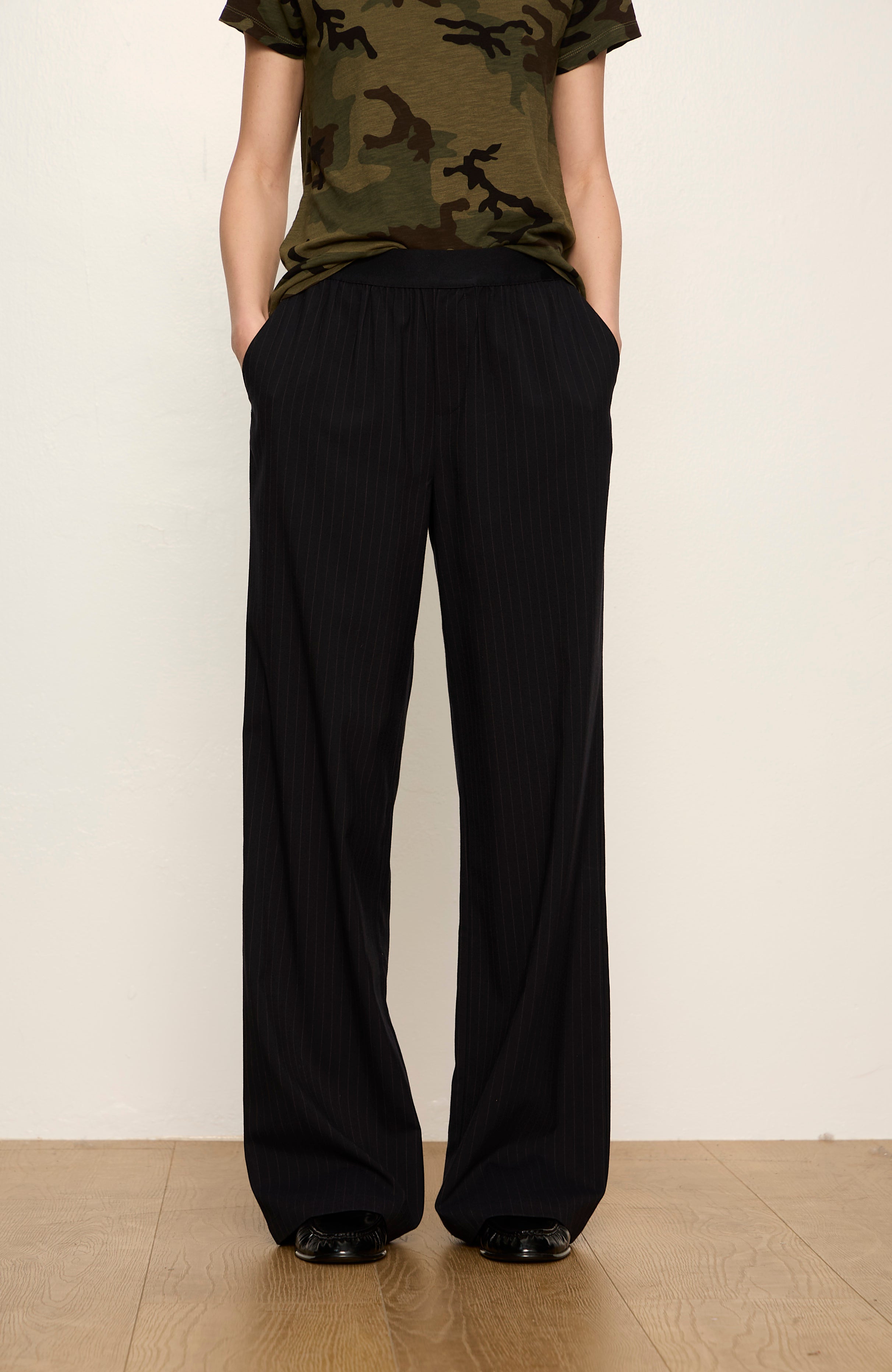 NAVY PINSTRIPE