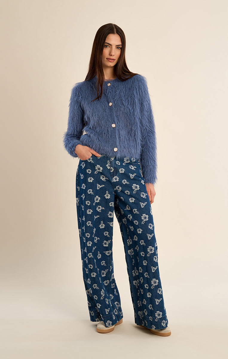 LADIES KNITTED CARDIGAN