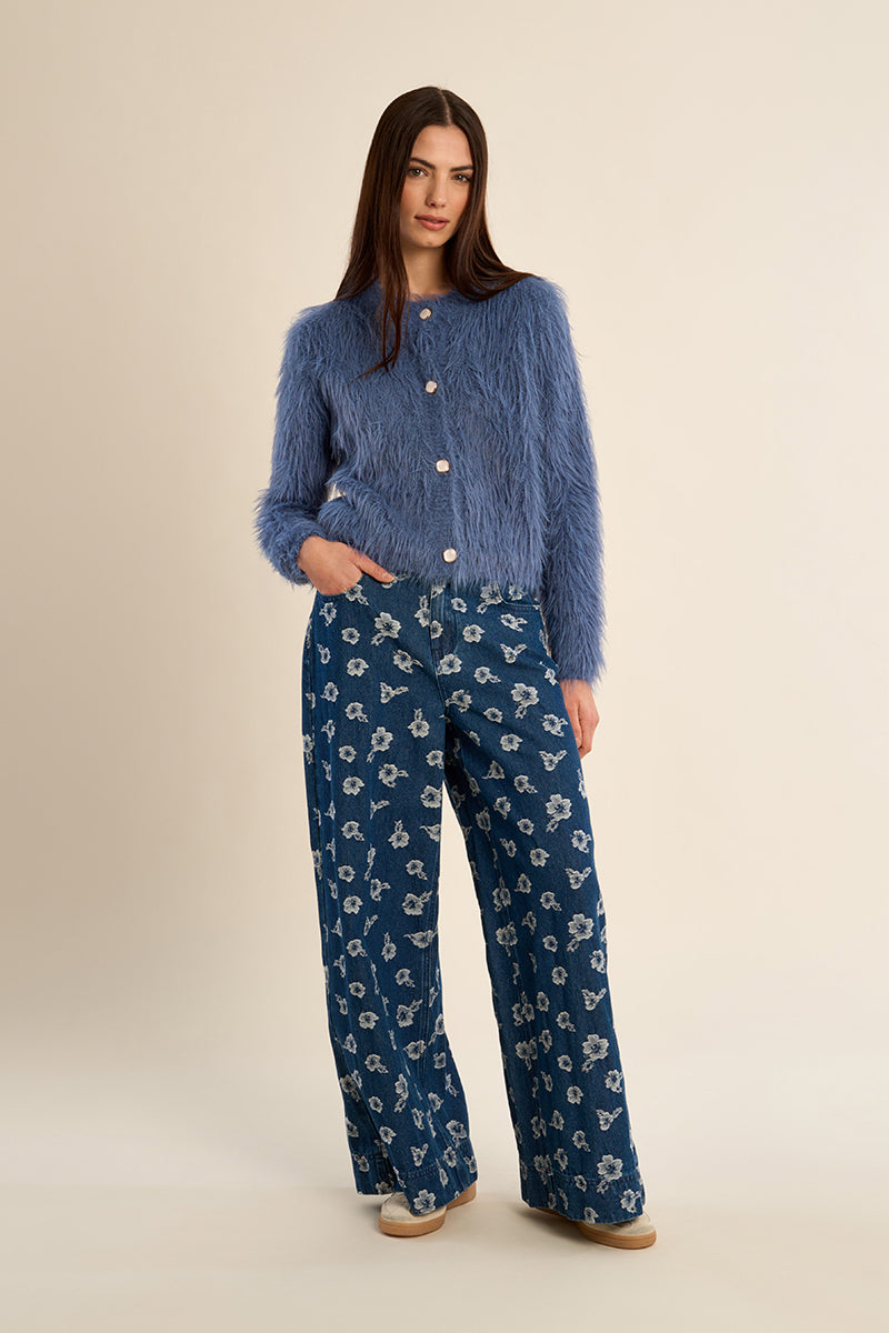 LADIES KNITTED CARDIGAN