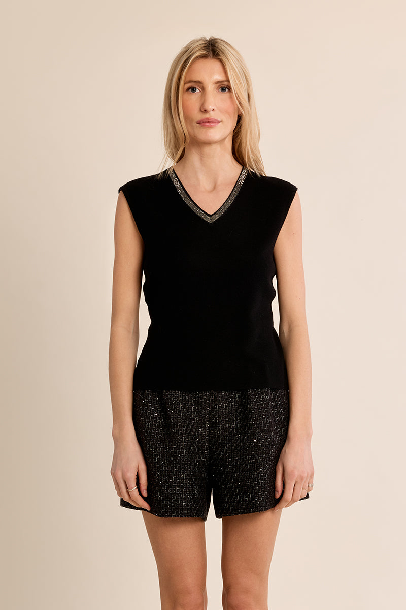 LADIES KNITTED TANK TOP
