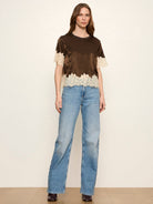 ONE OF A KIND SATIN LACE TOP