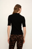 HIGH NECK RIBBED TOP