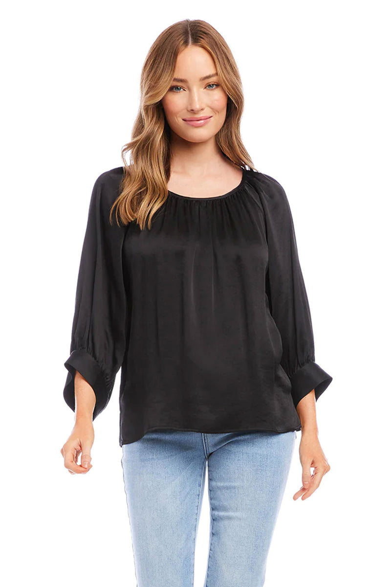 Karen Kane- Blouson Sleeve Top – ENAZ