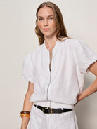 EVERLY LINEN BOMBER