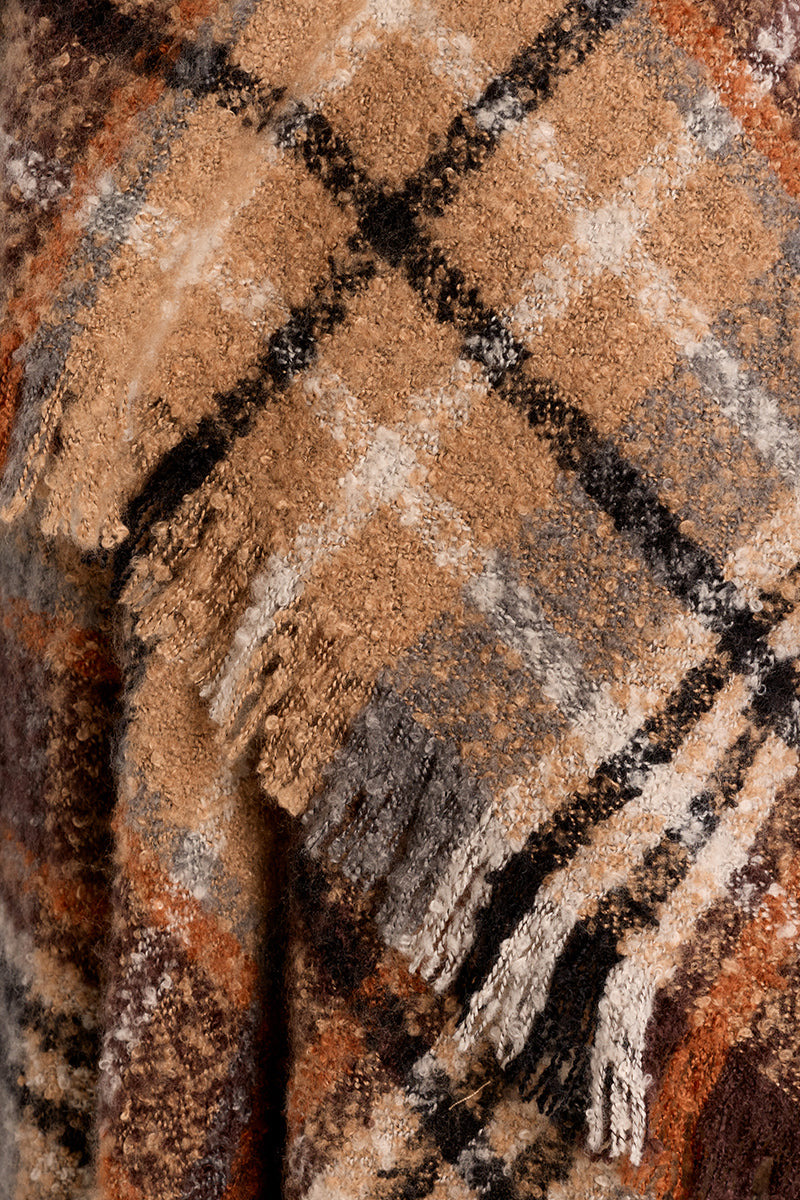 LADIES WOVEN PONCHO