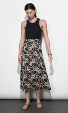 Sailor Pleat Detail Mdi Skirt