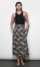 Sailor Pleat Detail Mdi Skirt