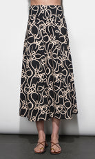 Sailor Pleat Detail Mdi Skirt