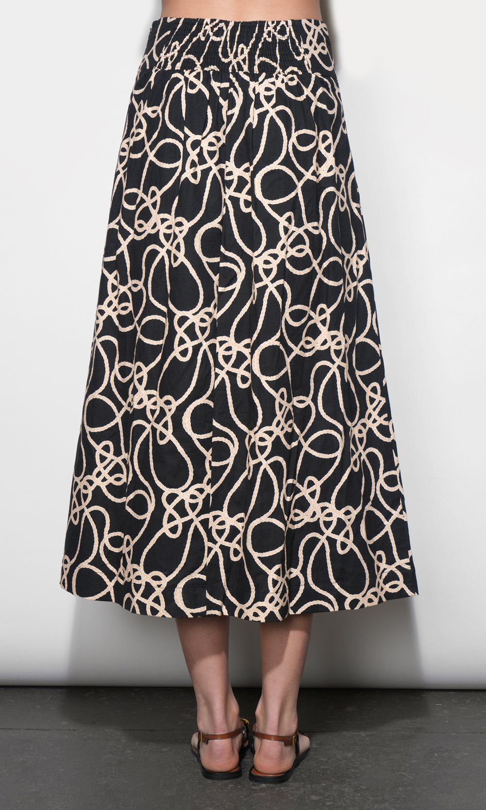 Sailor Pleat Detail Mdi Skirt
