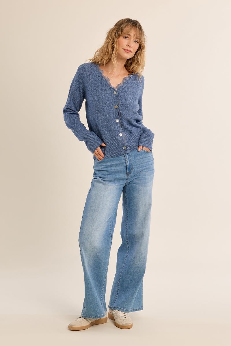 LADIES KNITTED CARDIGAN