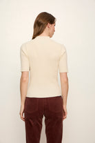 HIGH NECK RIBBED TOP