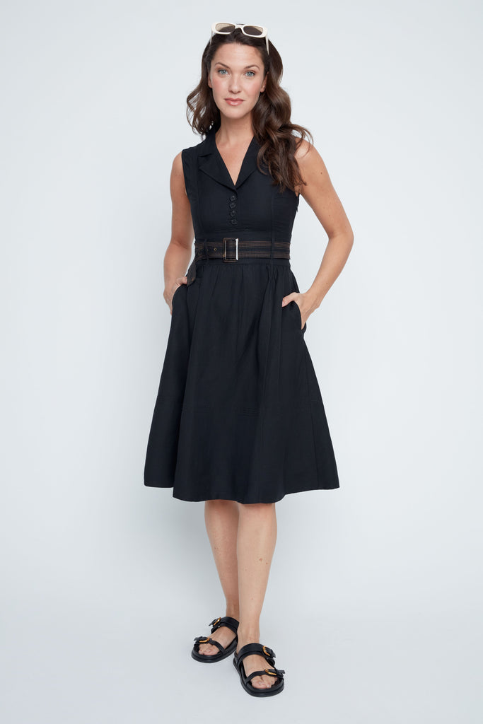 BELTED MIDI DRESS – ENAZ