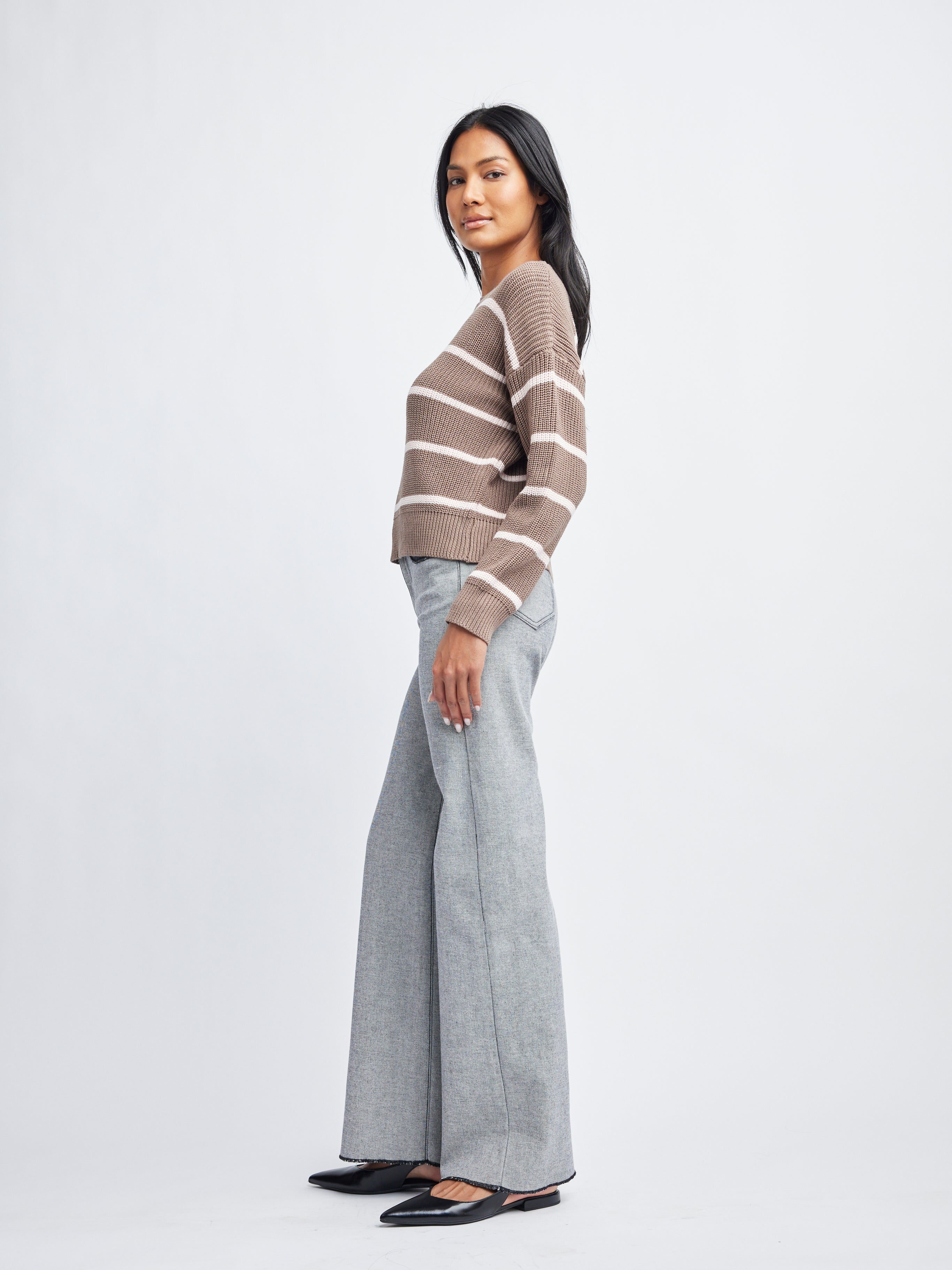 Siobhán, Crew L/S Crop Sweater