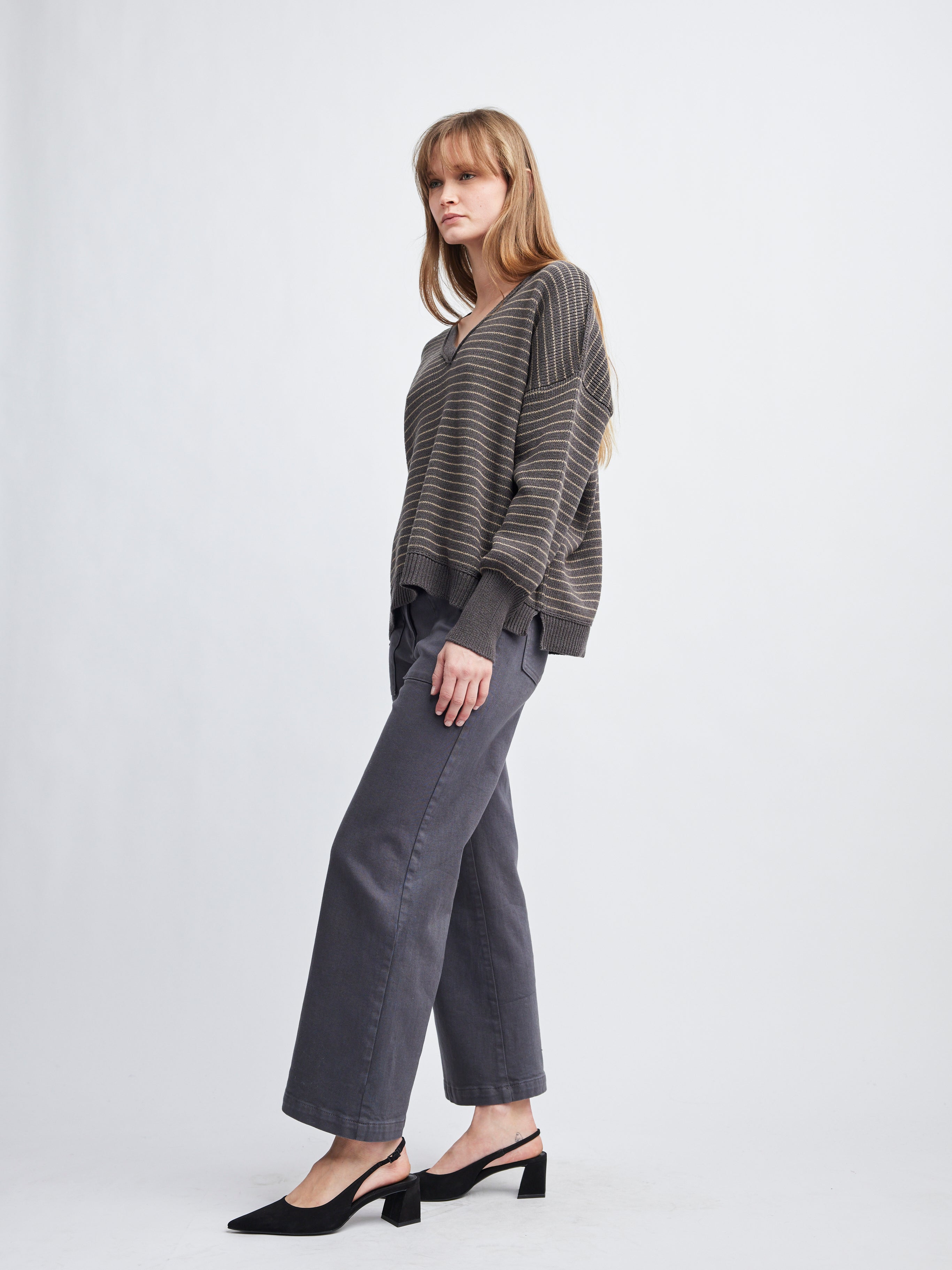 Daisy V-Neck Oversized Sweater