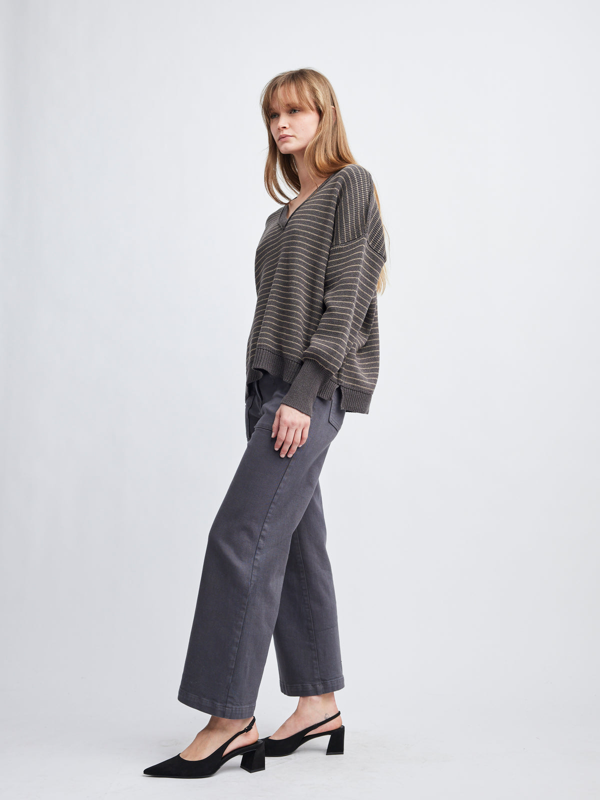 Daisy V-Neck Oversized Sweater