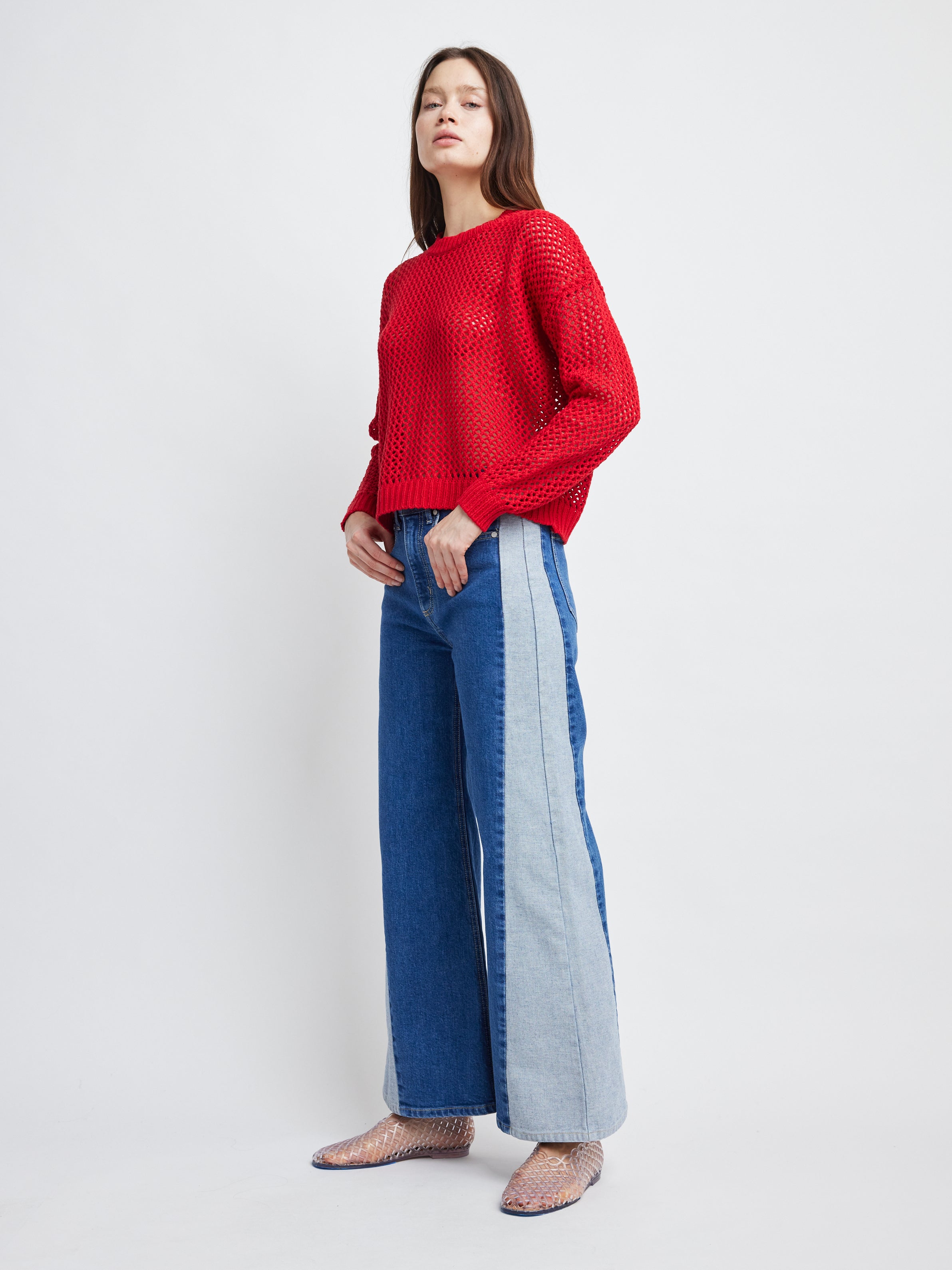 Alanna L/S Fishnet Sweater