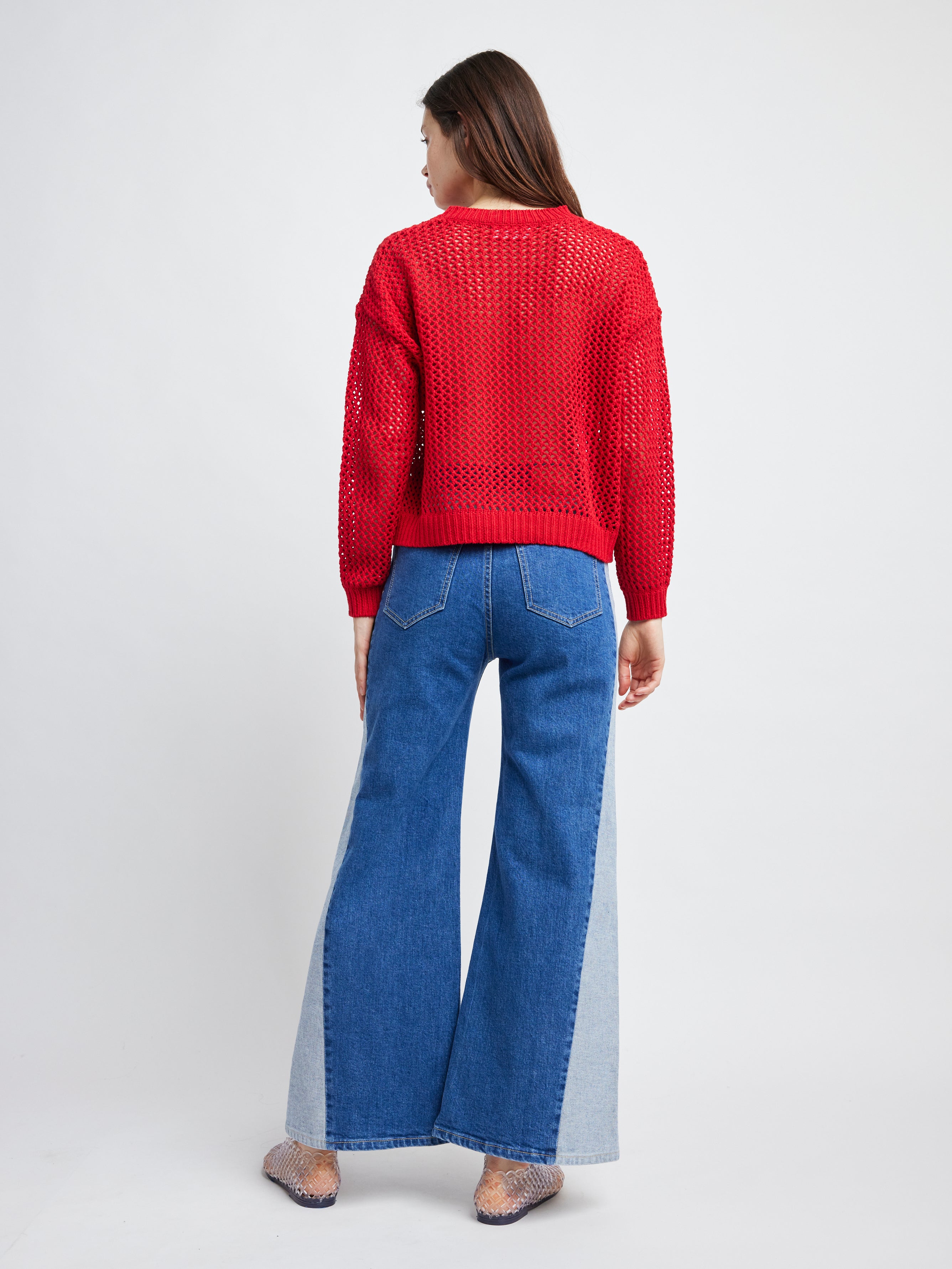 Alanna L/S Fishnet Sweater