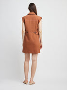 Ailany Buttoned Front Mini Dress