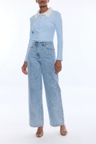 MILAGRO FLORAL JEANS