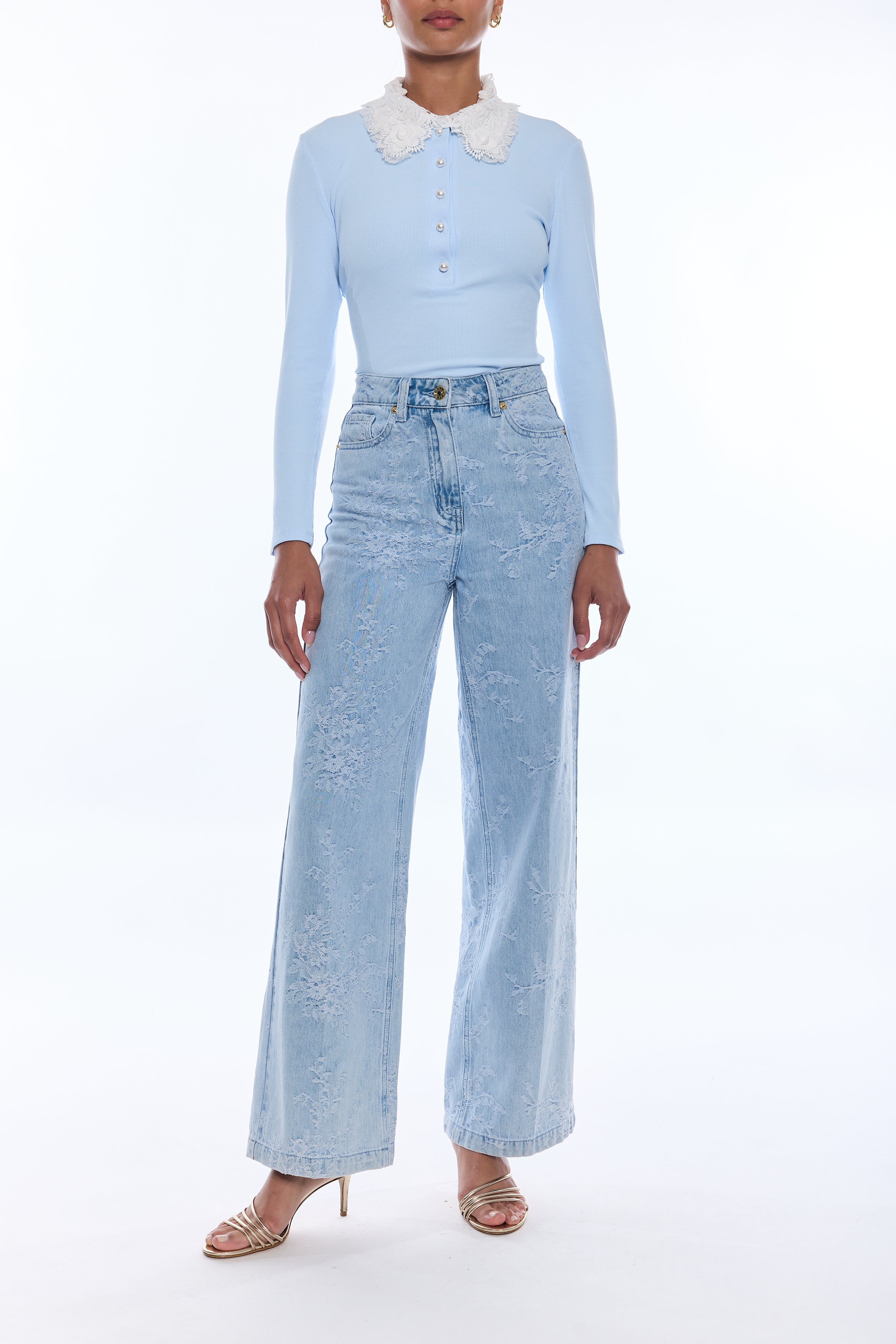 MILAGRO FLORAL JEANS
