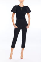 TEIGAN POPLIN COMBO TOP