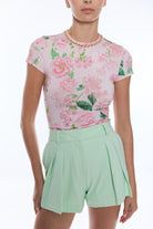 TATE FLORAL CHAIN TOP