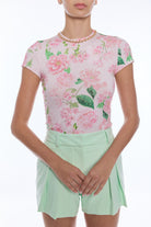 TATE FLORAL CHAIN TOP