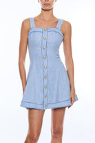 WHITNEY CHAMBRAY SUITING DRESS