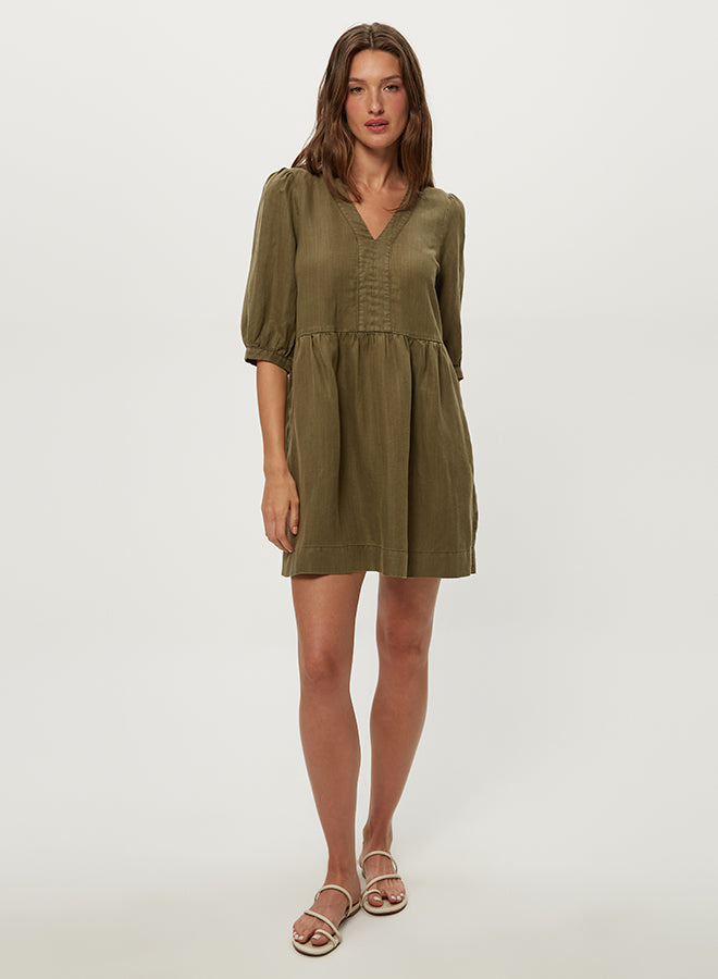 BRIELLE 3/4 SLEEVE MINI DRESS
