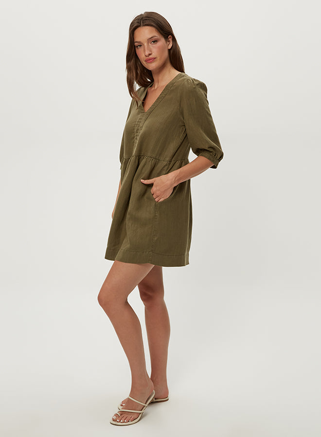 BRIELLE 3/4 SLEEVE MINI DRESS