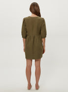BRIELLE 3/4 SLEEVE MINI DRESS