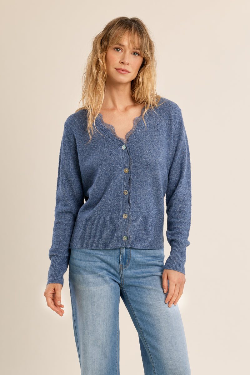 LADIES KNITTED CARDIGAN