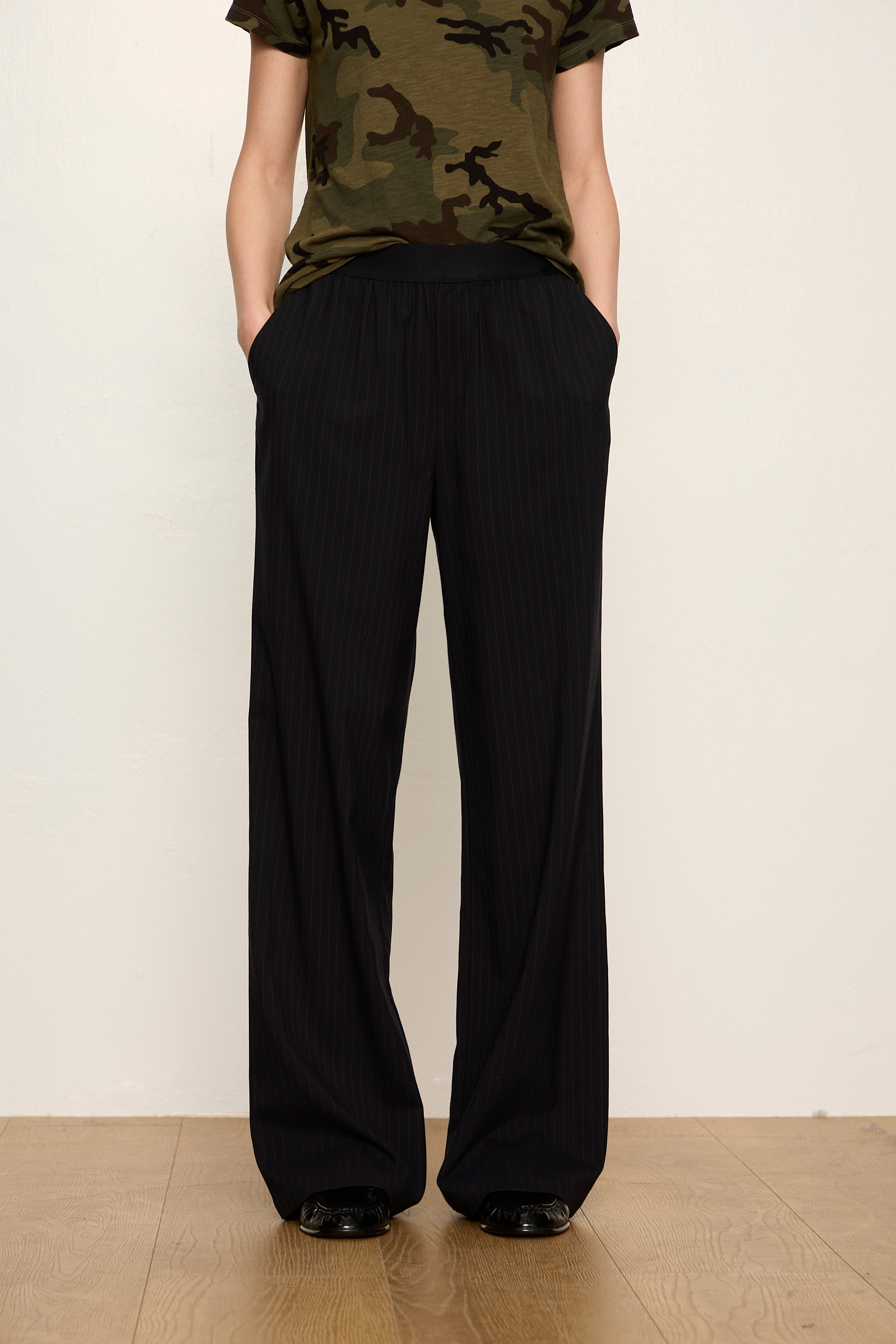 NAVY PINSTRIPE