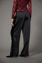 POLISHED SATIN TRACK PANT
