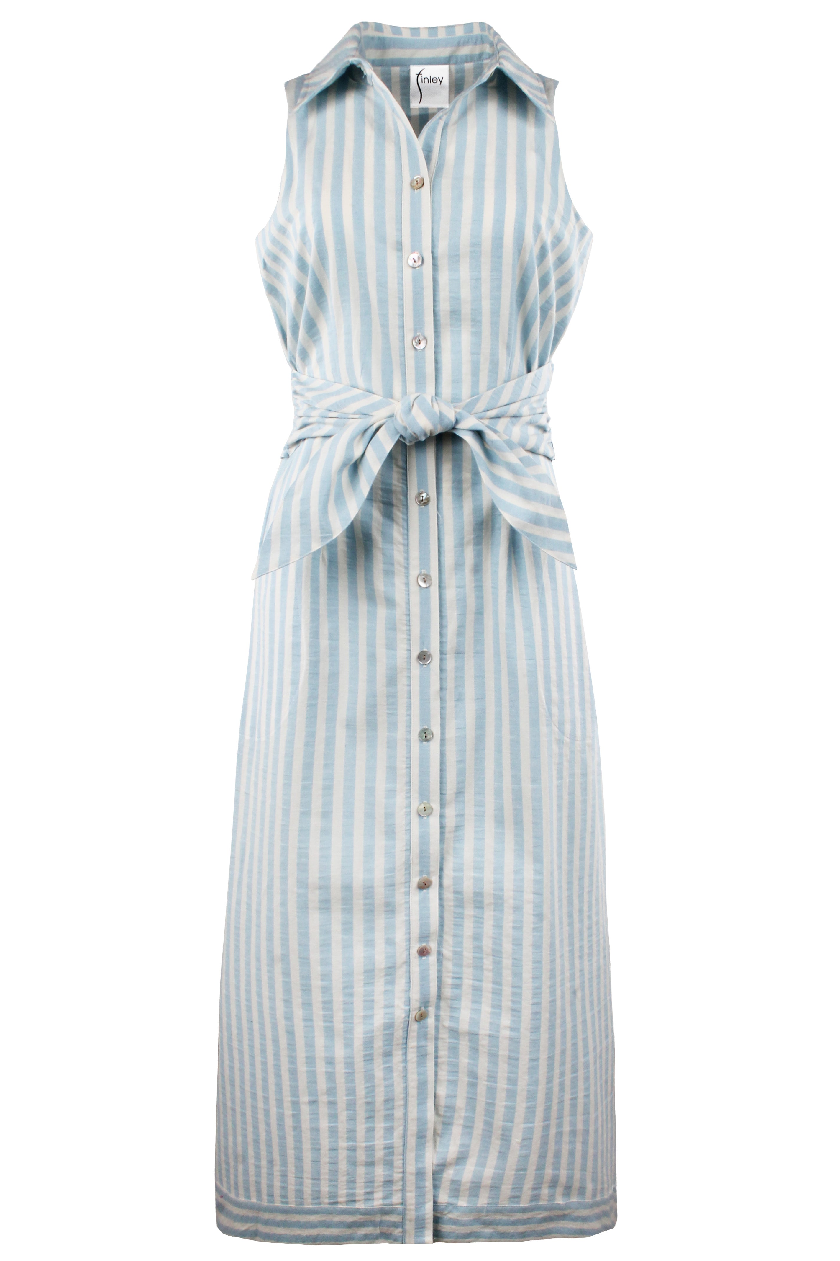 LONG ELLIS DRESS PASTEL STRIPE