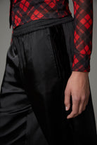 POLISHED SATIN TRACK PANT