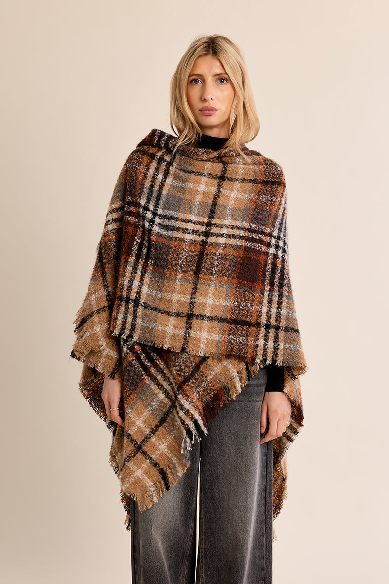LADIES WOVEN PONCHO