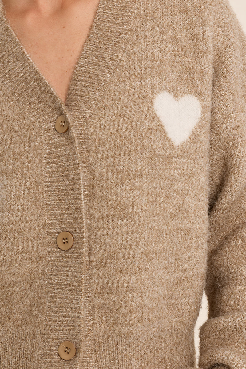 LADIES KNITTED CARDIGAN