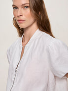 EVERLY LINEN BOMBER
