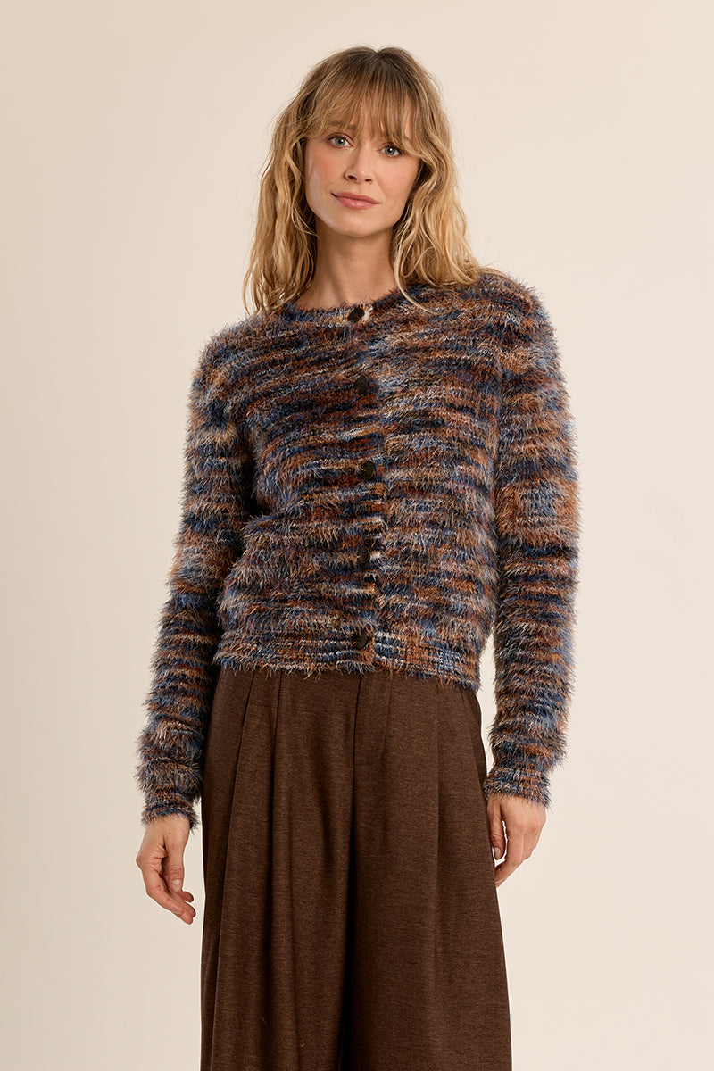 LADIES KNITTED CARDIGAN